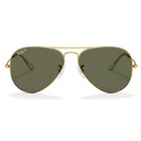 RAY BAN sol AVIADOR VERDE POLARIZADO 3025 col 3025-001/58 calibre 62