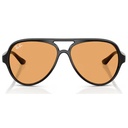 RAY-BAN sol CATS 5000 NEGRO CRISTAL NARANJA 4125 60133 C59
