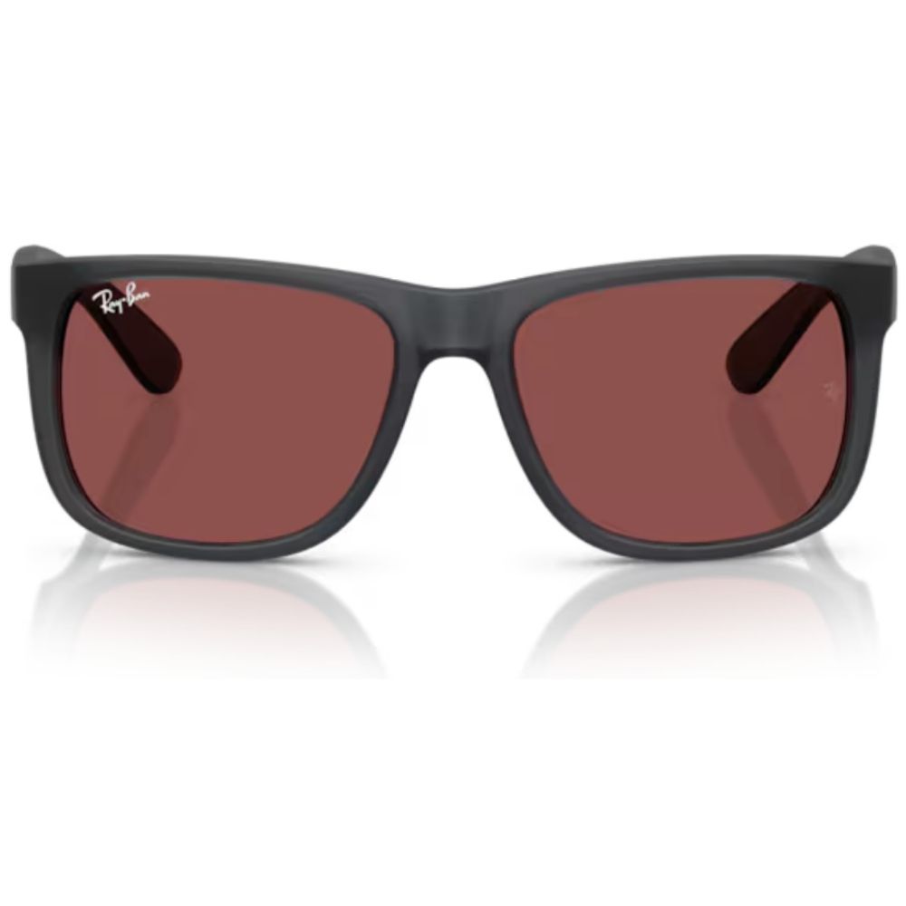 RAY BAN SOL JUSTIN GRIS ÓPALO, CRISTAL VIOLETA OSCURO (NO POL) 4165 687375 C55