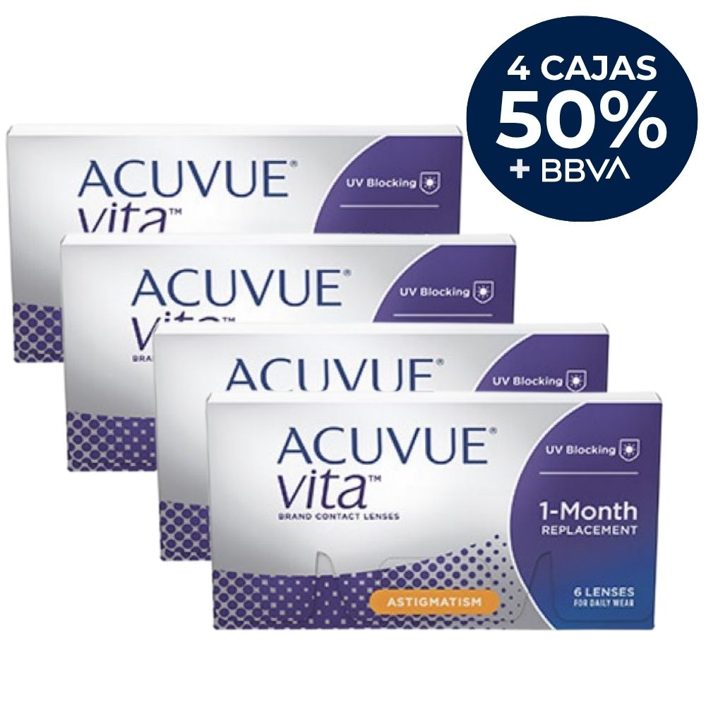 Acuvue Vita Astigmatismo - PROMO 4 cajas 50%