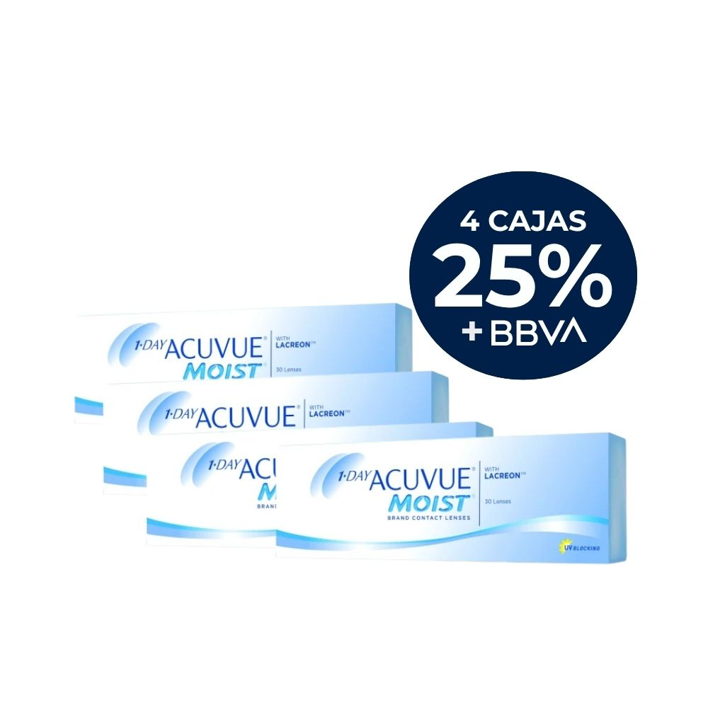 [PROMO-ONEDAY-4X] 1 Day Acuvue Moist - PROMO 4 cajas 25%